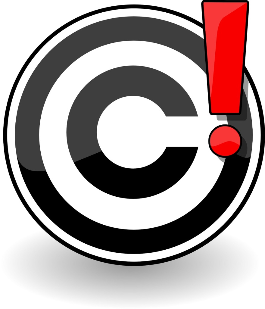 image of a c in a circle (copyright symbol )with an exclamation point